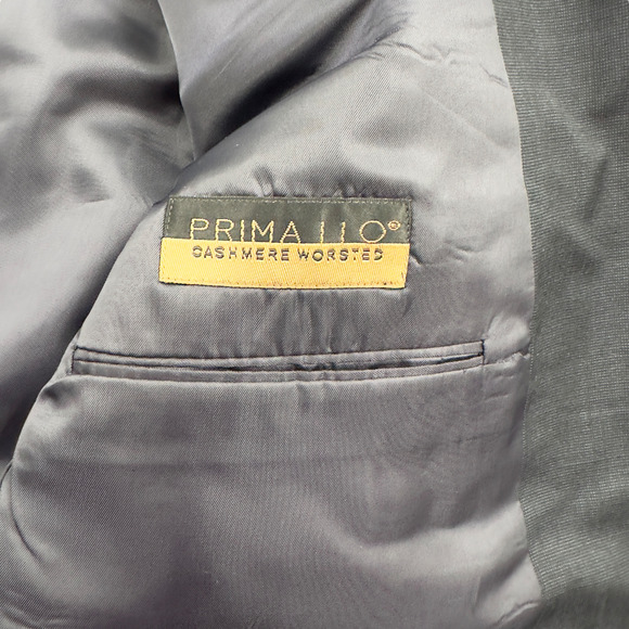 Jones New York Vintage‎ Blazer Mens Size 50L Gray Wool Cashmere Formal Classic - Picture 6 of 12